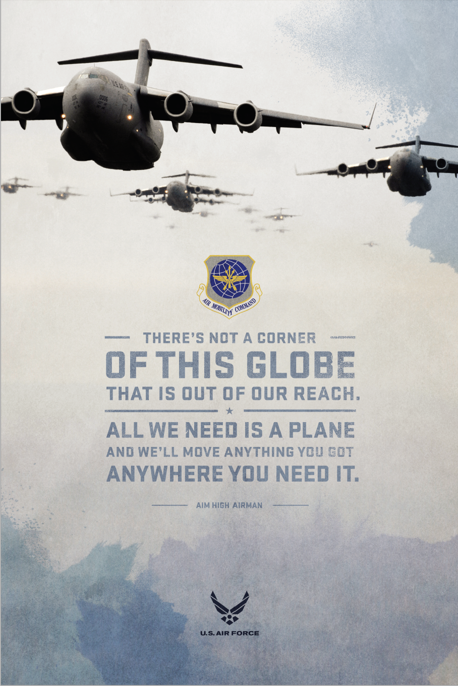 Aim high sale air force poster